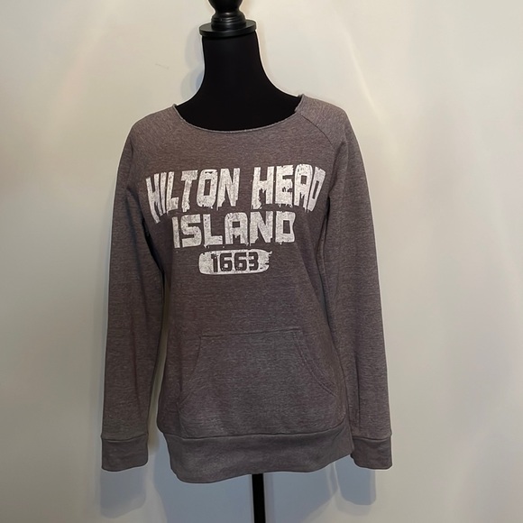 Hilton Head Island Women's Gray Sweatshirt - Picture 1 of 6